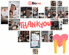 Load image into Gallery viewer, Collage of the delivery of OSbiome gut microbiome test kit in Singapore
